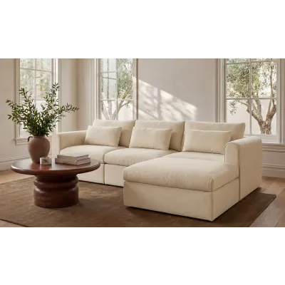 Swift Light Beige Lounge Modular Sectional