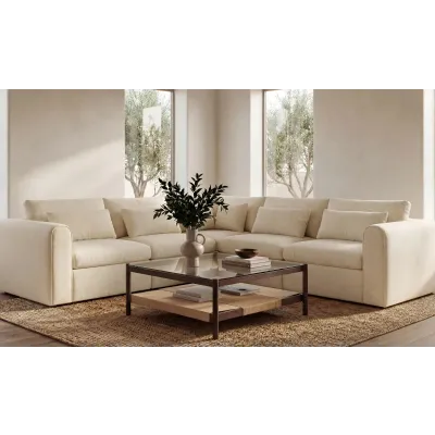 Swift Light Beige Classic L Modular Sectional