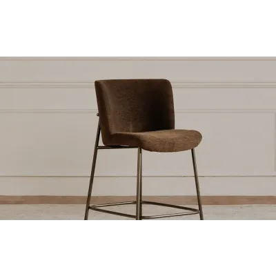 Early Dark Brown Counter Stool