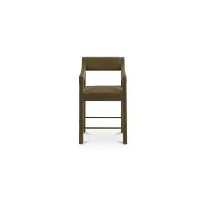 Elise Cedar Green Counter Stool