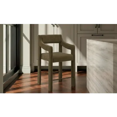 Elise Cedar Green Counter Stool