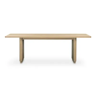 Round Off Small Dining Table Natural Oak