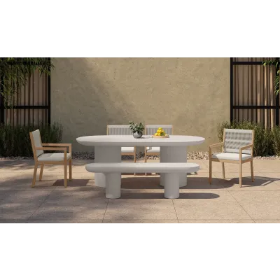 Rocca Cream Dining Table