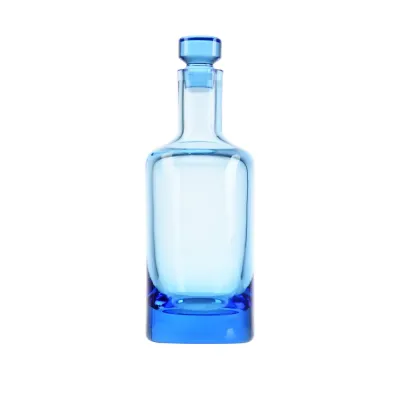Whisky Set Aquamarine Lead-Free Crystal, Plain Decanter For Whisky 1000 ml