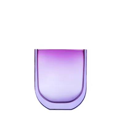 Four Seasons Underlaid Vase Alexandrite Rose Lead-Free Crystal, Cut 24 cm