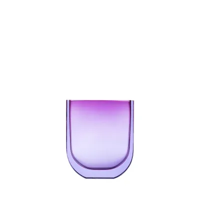 Four Seasons Underlaid Vase Alexandrite Rose Lead-Free Crystal, Cut 16 cm