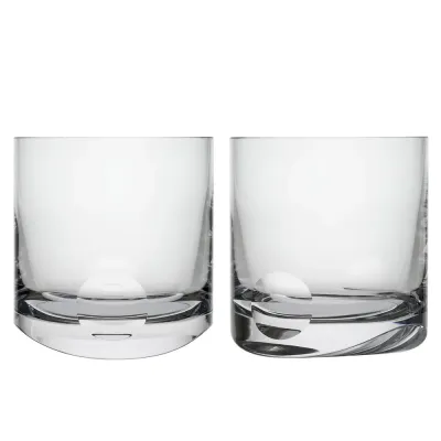 Tipsy Clear Lead-Free Crystal, Cut Lenses Tumbler Water 370 ml
