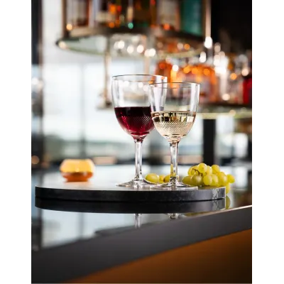 Royal Clear Lead-Free Crystal, Cut, 24-Carat Gold (Thin Line) Goblet 210 ml