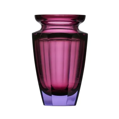 Eternity Alexandrite Amethyst Lead-Free Crystal, Cut Underlaid Vase 20,0 cm