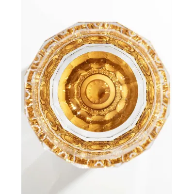 Solaris Tumbler Water Clear Lead Free Crystal, Cut, 24-Carat Gold 385Ml