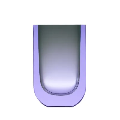 Four Seasons Alexandrite Jade Green (Spring) Lead-Free Crystal, Cut Underlaid Vase 29,0 cm