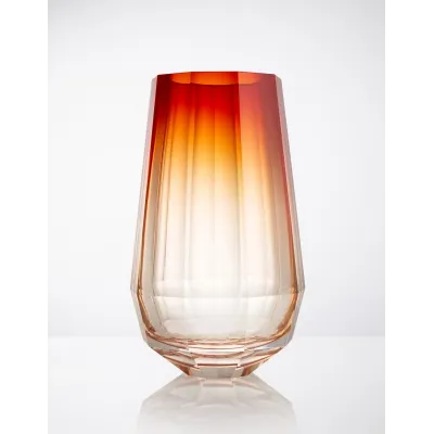 Drop Lead-Free Crystal, Cut Underlaid Vase 31,0 cm