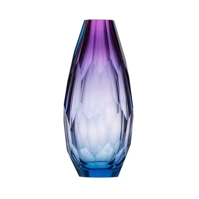 Cubism Aquamarine Rose Vase 30 cm