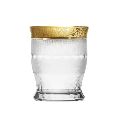 Splendid Clear Lead-Free Crystal, Cut, 24-Carat Gold (Relief Decor) Champagne Bucket 27,0 cm
