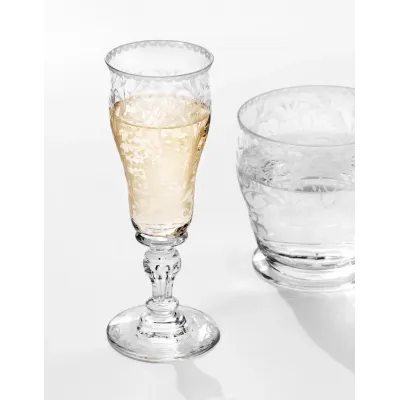 Baroque Clear Lead-Free Crystal, Cut, Engraving Baroque Goblet Champagne 120 ml