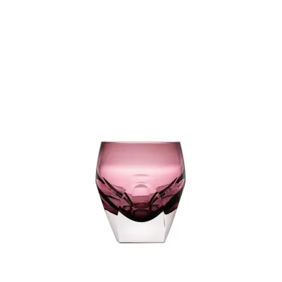 Bar Underlaid Tumbler Glass For Distillate Amethyst Lead-Free Crystal, Cut 45 ml