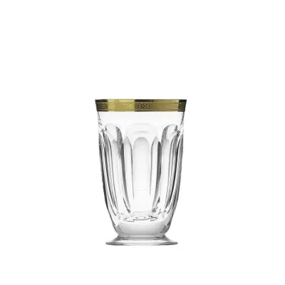Lady Hamilton /I Tumbler Water Clear Lead-Free Crystal, Cut, 24-Carat Gold (Relief Decor) 360 ml