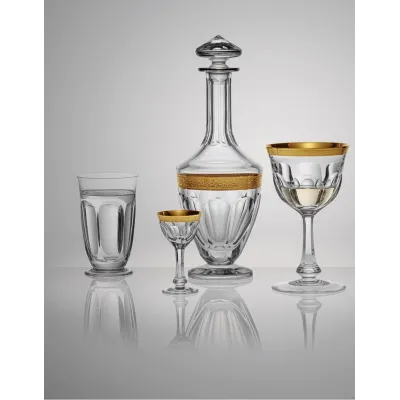 Lady Hamilton /I Tumbler Water Clear Lead-Free Crystal, Cut, 24-Carat Gold (Relief Decor) 360 ml