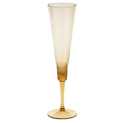 Fluent Topaz Lead-Free Crystal, Cut Pebbles Goblet Champagne 170 ml
