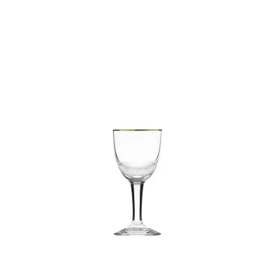 Royal Goblet Liqueur Clear, Cut, 24-Carat Gold (Thin Line) 40 Ml