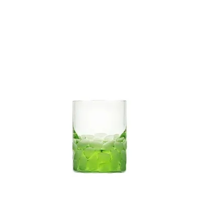 Whisky Set Ocean Green Lead-Free Crystal, Cut Pebbles Tumbler For Distillate 60 ml