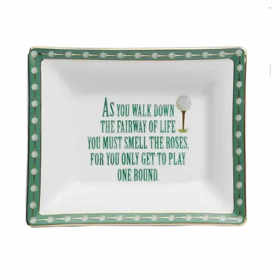 As You Walk The Fairway Of Life… Rectangular Ring Tray 5.75" x 4.5"