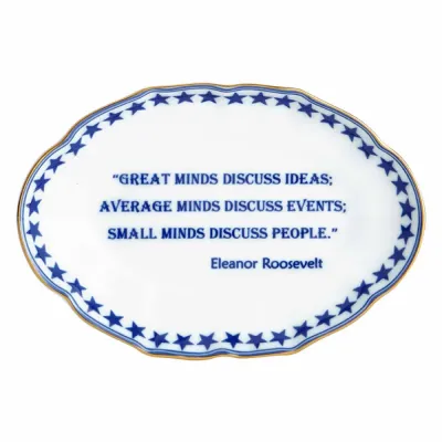 Great Minds…. Eleanor Roosevelt, Ring Tray 5.75" x 4