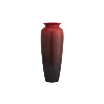 Classic Vase, Red & Black 19.5"x8"
