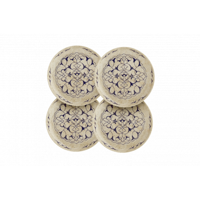 Stone Canapé Plates Set of Four 5.5"