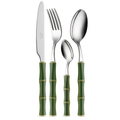 Bamboo Green Flatware