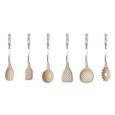 China Roses Lilac Set 4 Cheese Knives