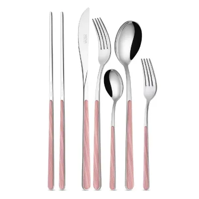 Legno Fir Pink Flatware
