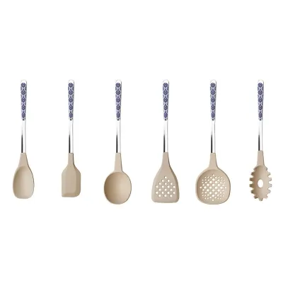 Damask Blue Set 4 Cheese Knives