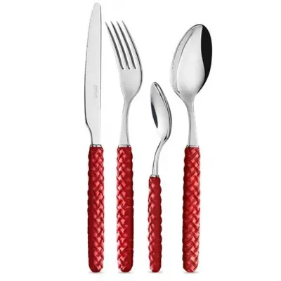 Intreccio Red Flatware