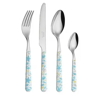 Nautical Bottom Of The Sea Set 4 Cheese Knives