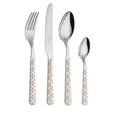 Optical Dove/Pink Flatware