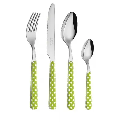 Dots Green Flatware