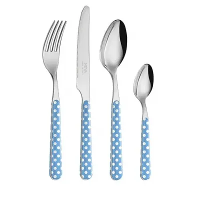 Dots Sky Blue Set 4 Cheese Knives