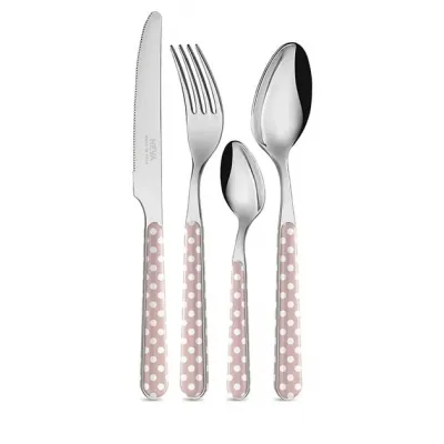 Dots Pink Set 4 Cheese Knives