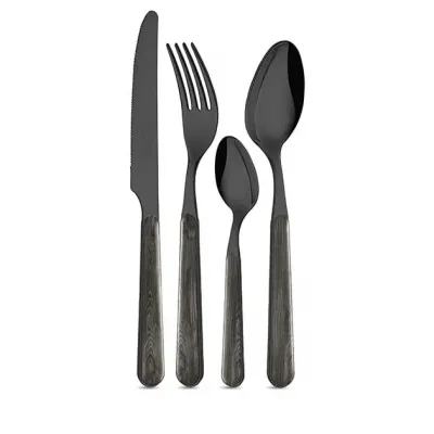 Legno Preziosa Titanium Flatware