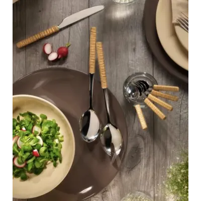 Rattan Beige Flatware