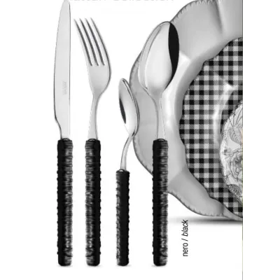 Rattan Black Flatware
