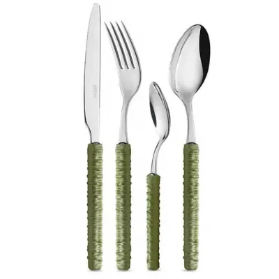 Rattan Sage Green Flatware