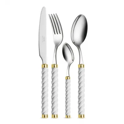Corda (Rope) White Flatware