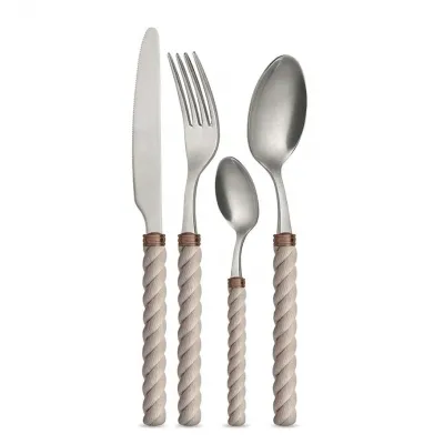 Corda (Rope) Beige Vintage Flatware