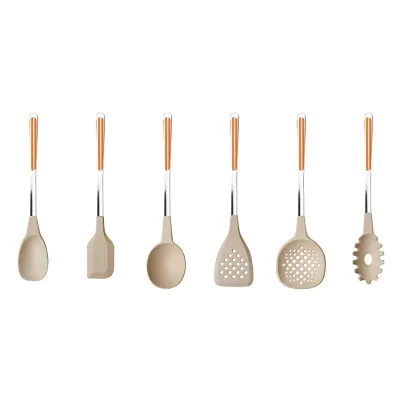 Stripes Orange Set 4 Cheese Knives