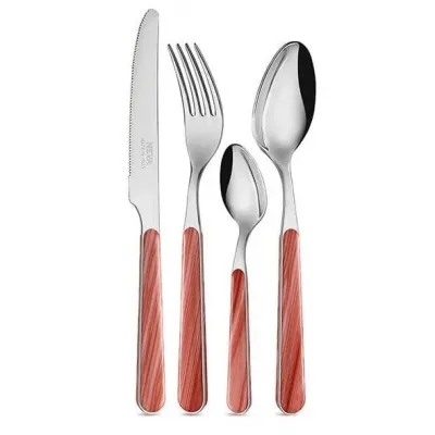 Legno Fir Coral Flatware