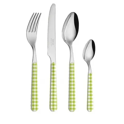 Checks Green Set 4 Cheese Knives
