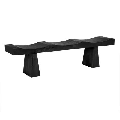 Shibumi Bench, Burnt Black Finish