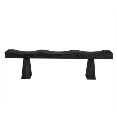 Shibumi Bench, Burnt Black Finish